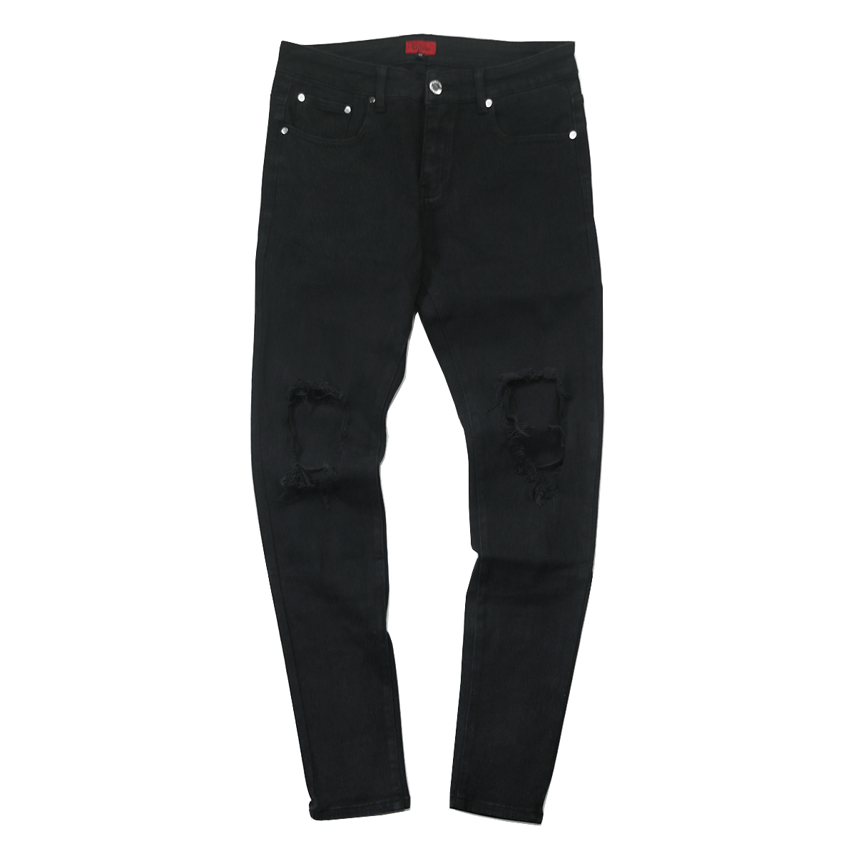 【DISCERNMENT】Destroyed Vintage Black Denim $_12.JPG?set_id=880000500F