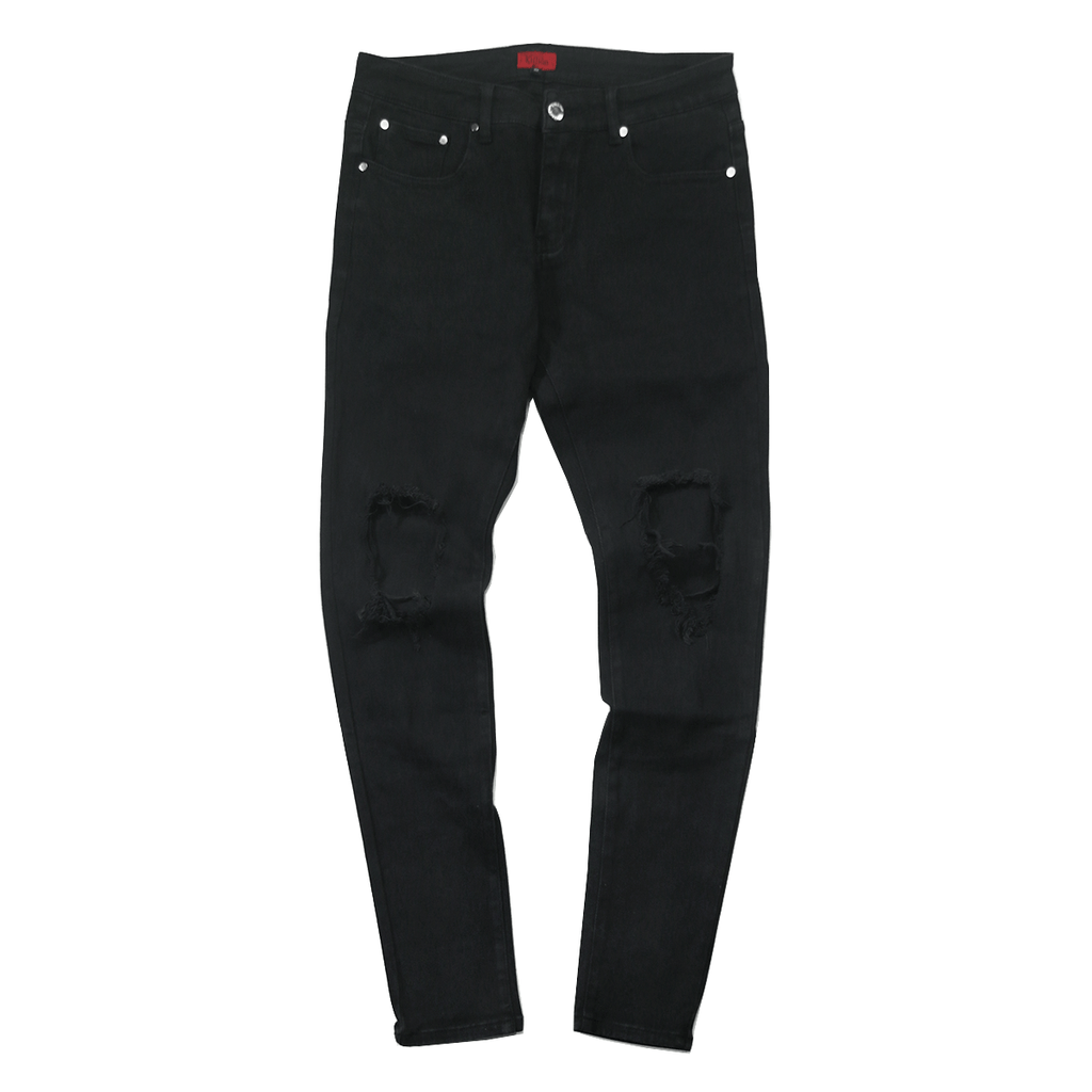 Knee Rip Denim Jeans Black (08.03.23 Release)
