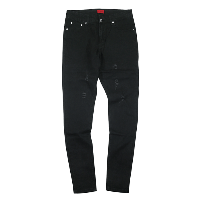 Slightly Distressed Denim Jeans - Black (10.05.23 Release)