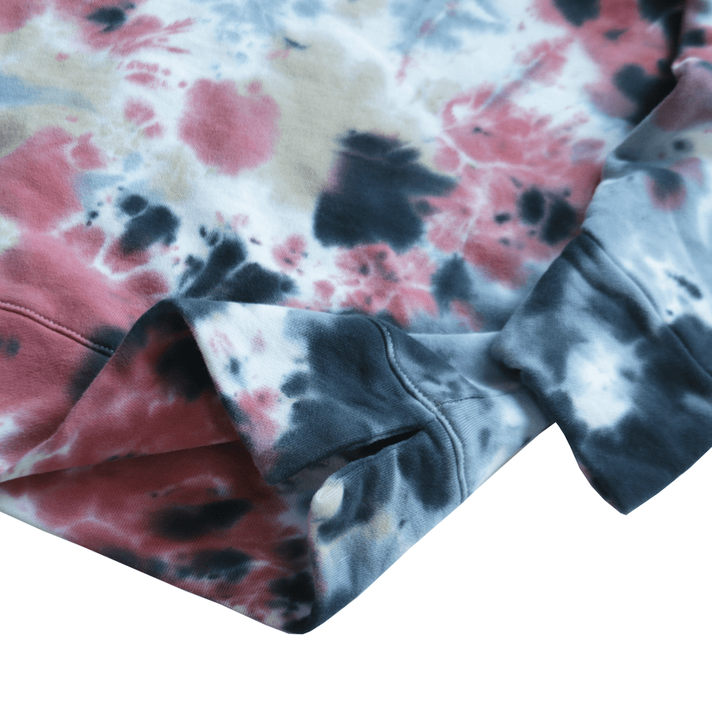 Tie Dye Essential Crewneck  - White/Black/Salmon (05.18.21 Release)