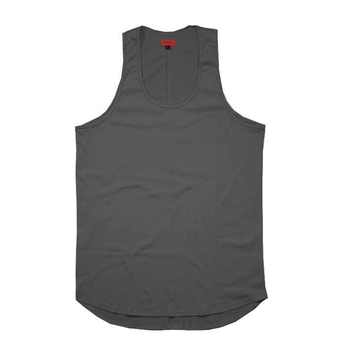 SI Scalloped Tank Top - Slate
