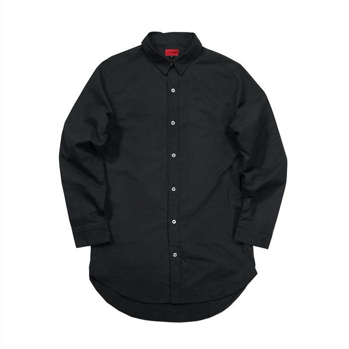 Oxford Button-up LS - Black