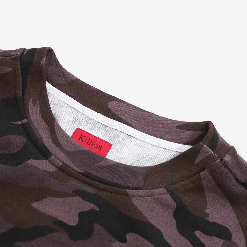 Oversized Terry Tee - Woodland Purple Camo