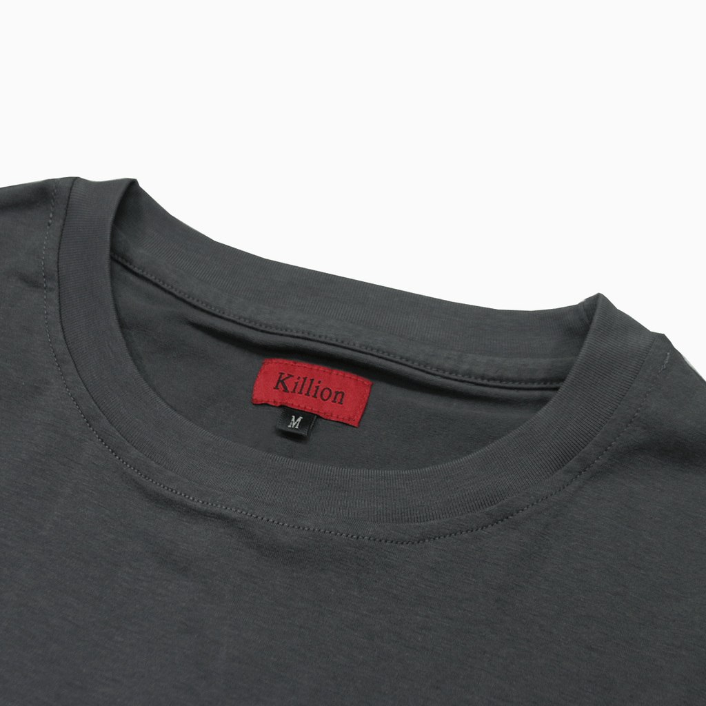 Boxy Fit Pocket Tee Essential -Slate