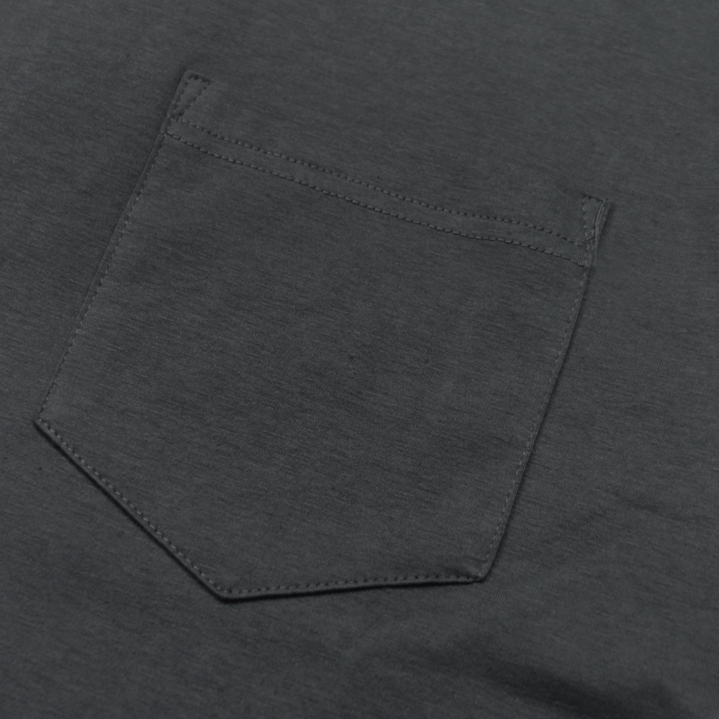 Boxy Fit Pocket Tee Essential -Slate