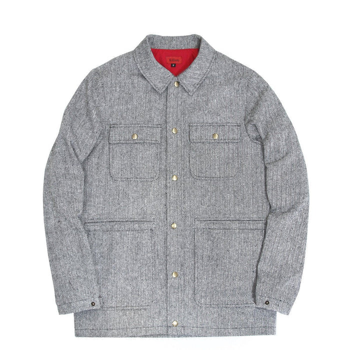 Herringbone Multi-Pocketed Coach Jacket