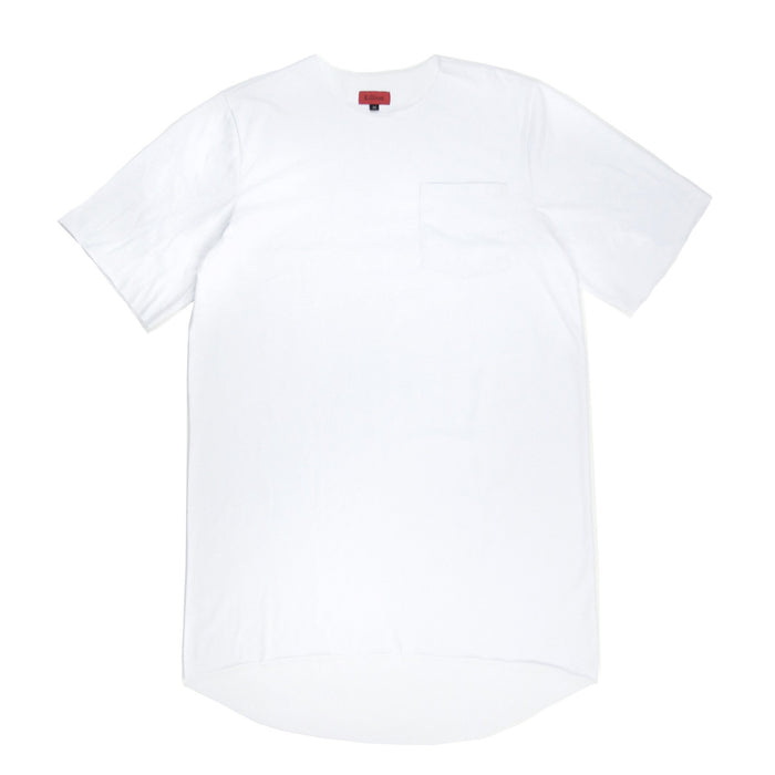 Raw Edges Cotton Pocket Shirt - White