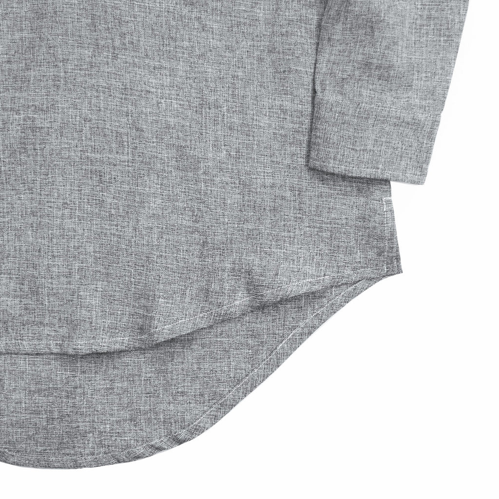Maiden Popover Mandarin LS Shirt - Grey