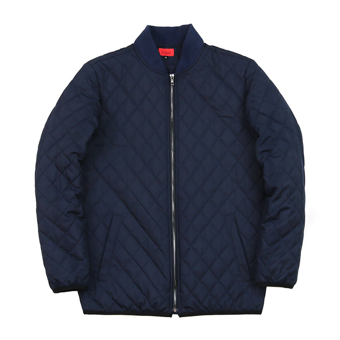 Quilted Coach Jacket - Navy