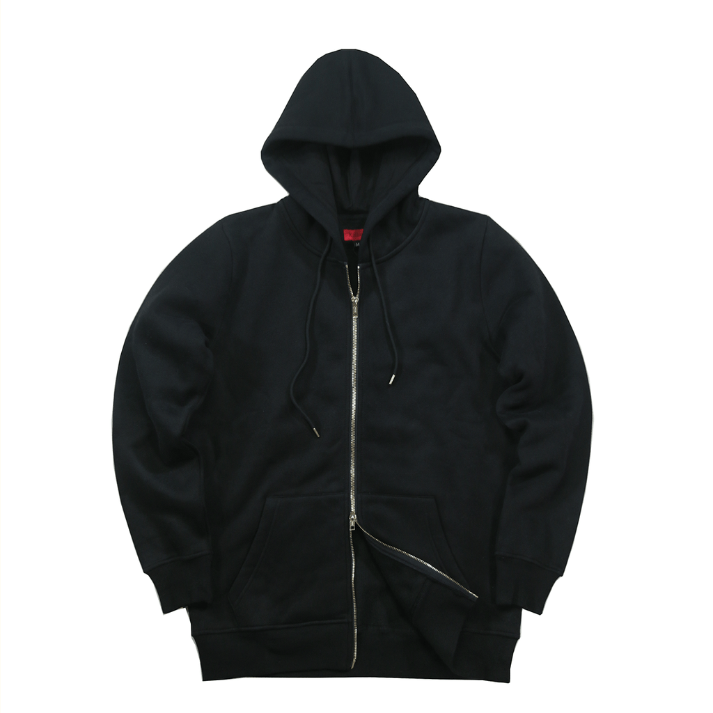 Full zip top hoodie black