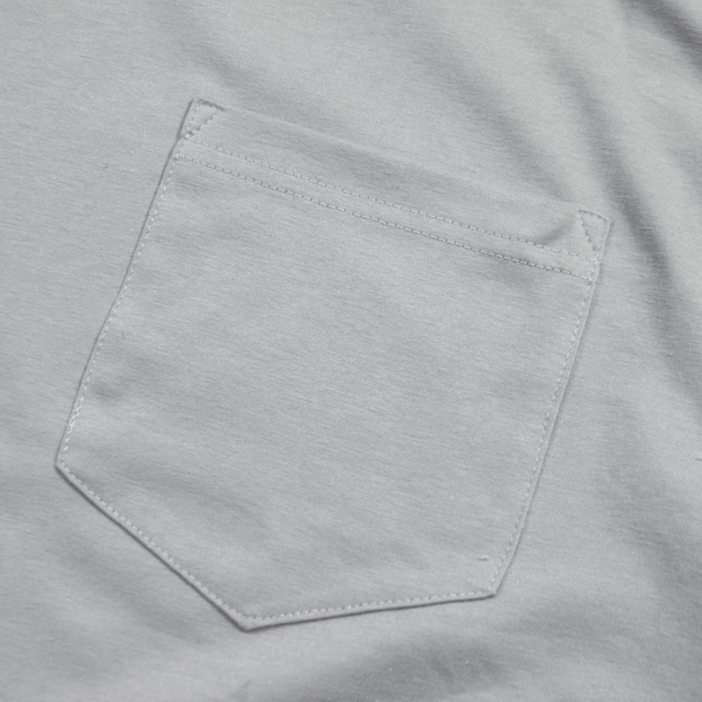 Boxy Fit Pocket Tee Essential - Cement