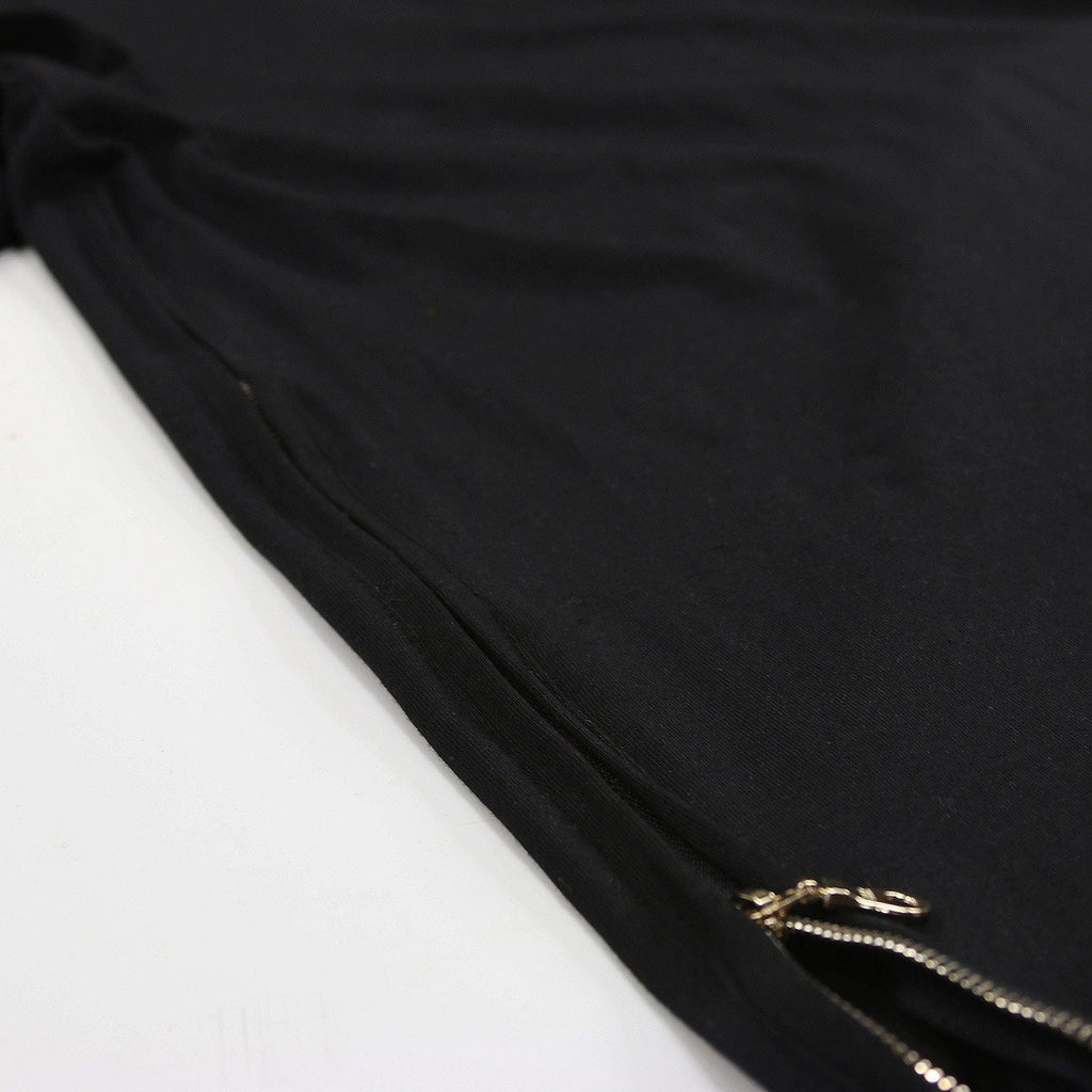 Side Zip Cuffed LS Essential - Black