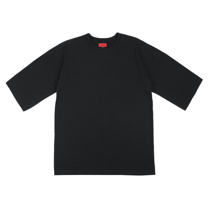 3/4 Sleeve Boxy Shirt - Black
