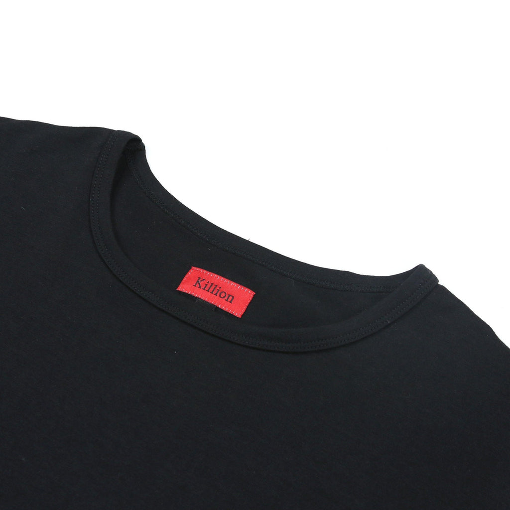 3/4 Sleeve Boxy Shirt - Black
