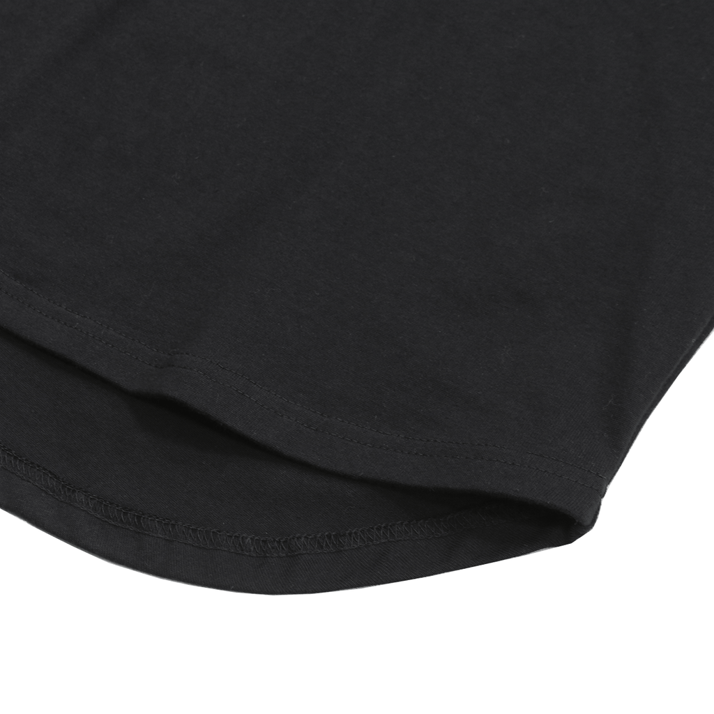 Premium Scallop Extended Tee - Black (02.02.23 Release)