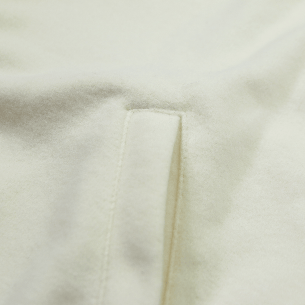Motley Fleece Quarter Zip - Cream/White
