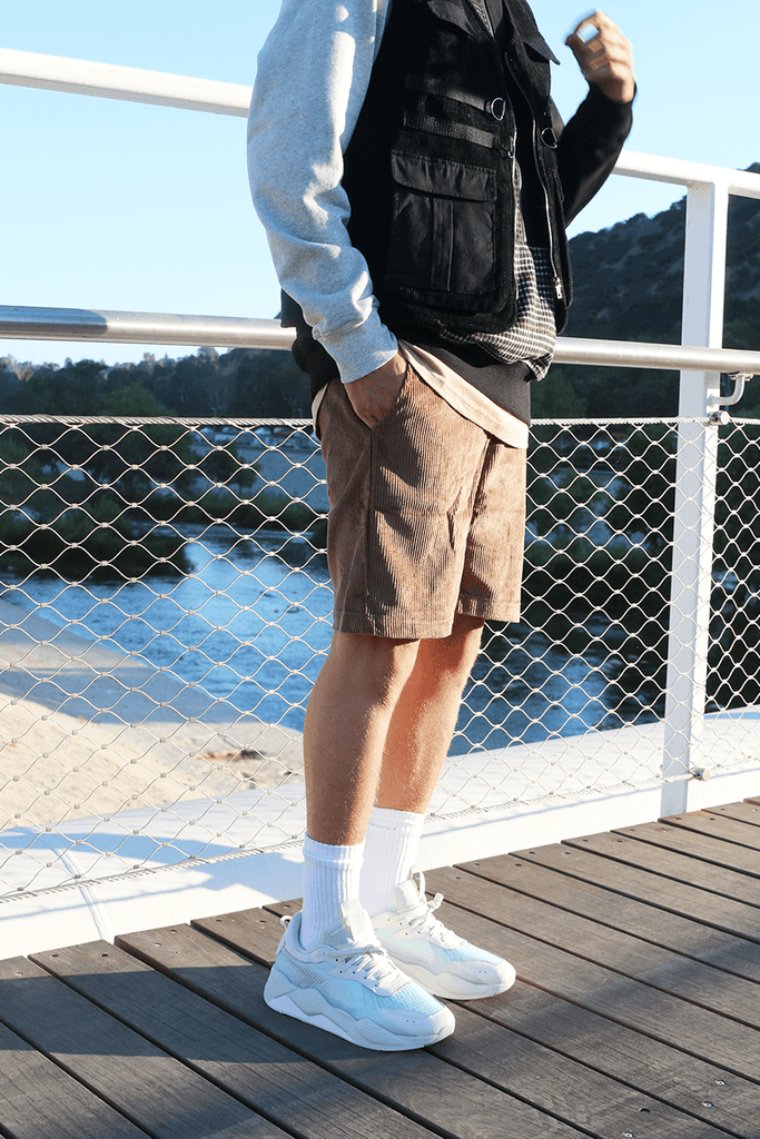 Drexler Corduroy Shorts - Dark Brown