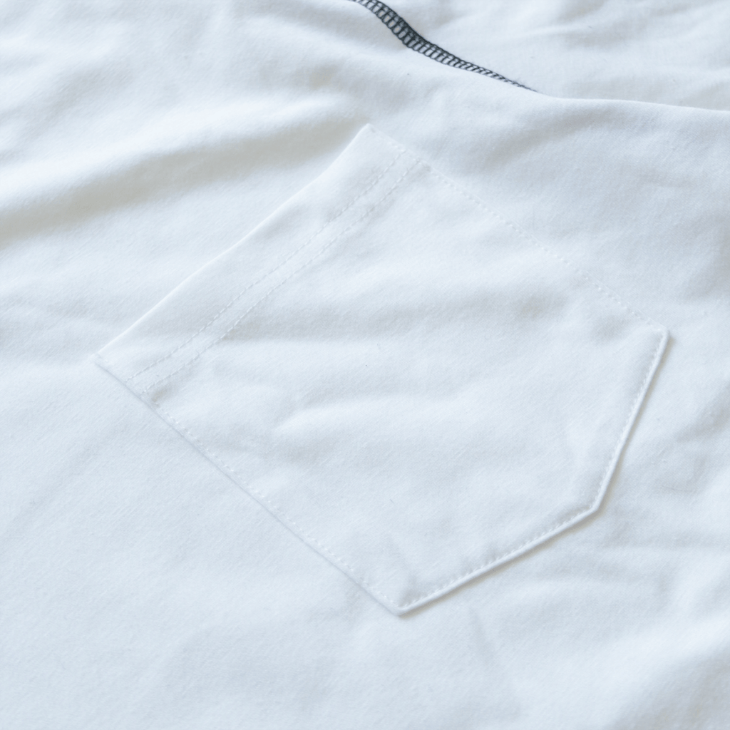 One button pocket Tee - Natural